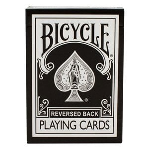 Reversed Back Bicycle Deck Black, 2nd Generation  by Magic Makers