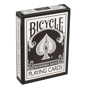 Reversed Back Bicycle Deck Black, 2nd Generation  by Magic Makers