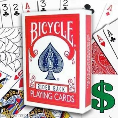 Ultimate Gaff Bicycle Deck with DVD - 3 Classic Card Tricks by Magic Makers