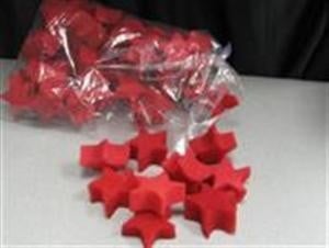 Sponge Stars, Red - 4 Pack by Magic By Gosh