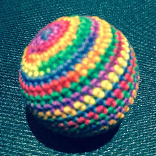 Load Ball, 1 1/4 inch Wood - Rainbow (M8)