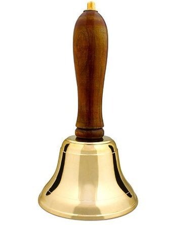 Santa Bell 8 Inch Hand Bell - Large