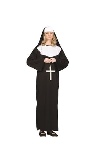 Nun Costume Adult One Size 10-12