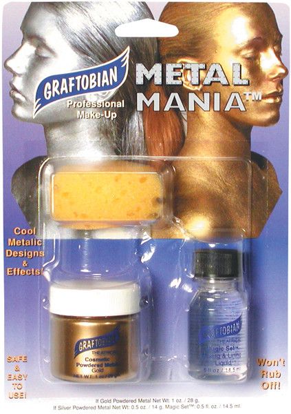 Metal Mania Make-Up Kit, Gold by Graftobian