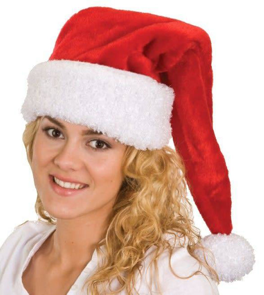 Santa Hat - Plush, Long Night Cap by Jacobson Hats