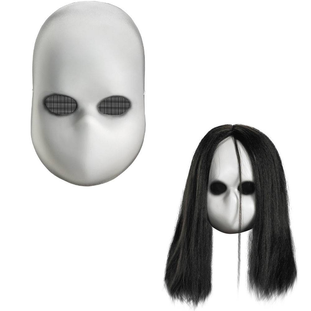 Blank Black Eyes Doll Mask