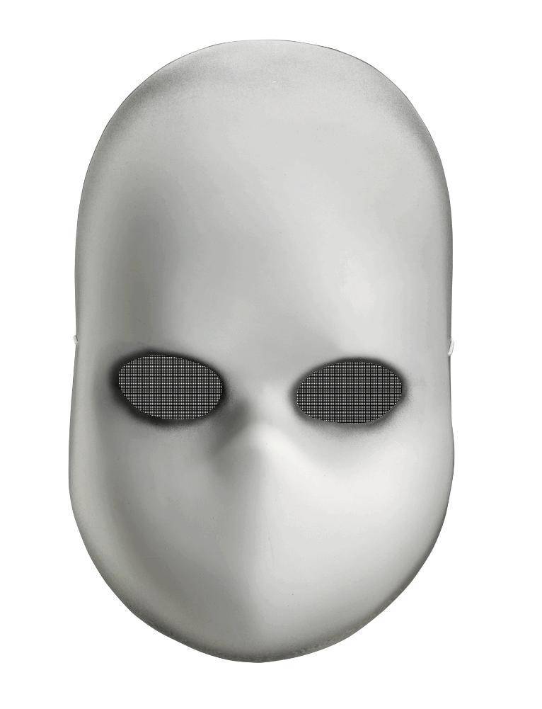 Blank Black Eyes Doll Mask