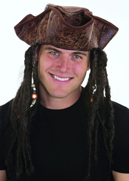 Caribbean Pirate Hat With Braids