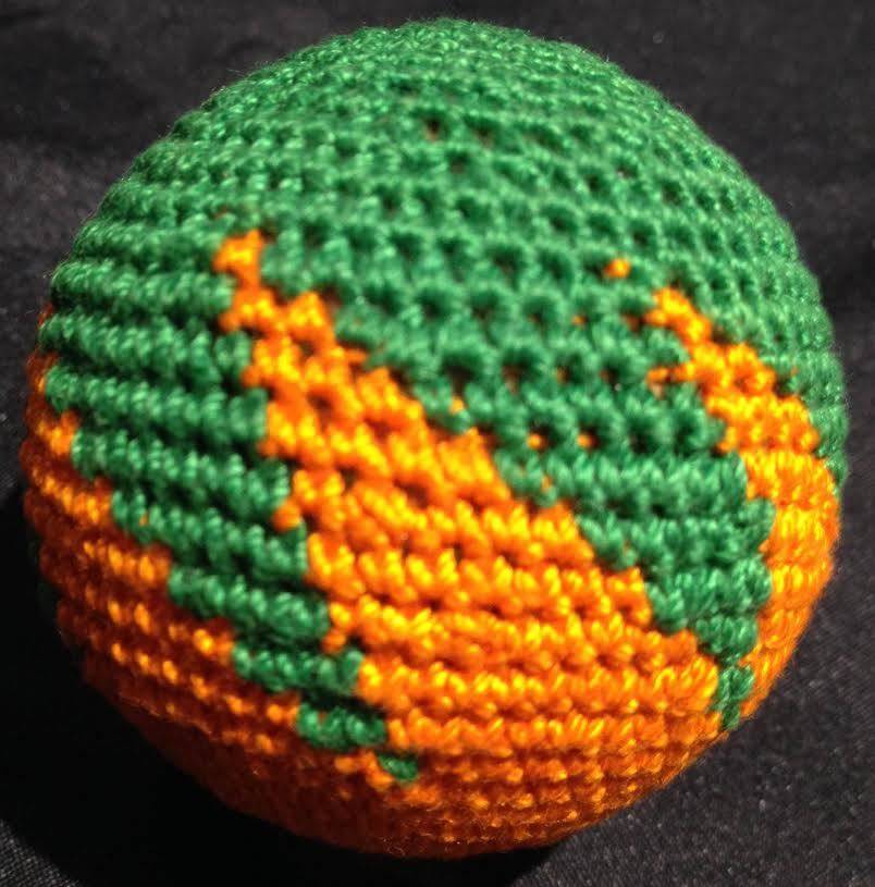 Load Ball, 2 inch - Zig Zag, Cork Orange/Green (M8)