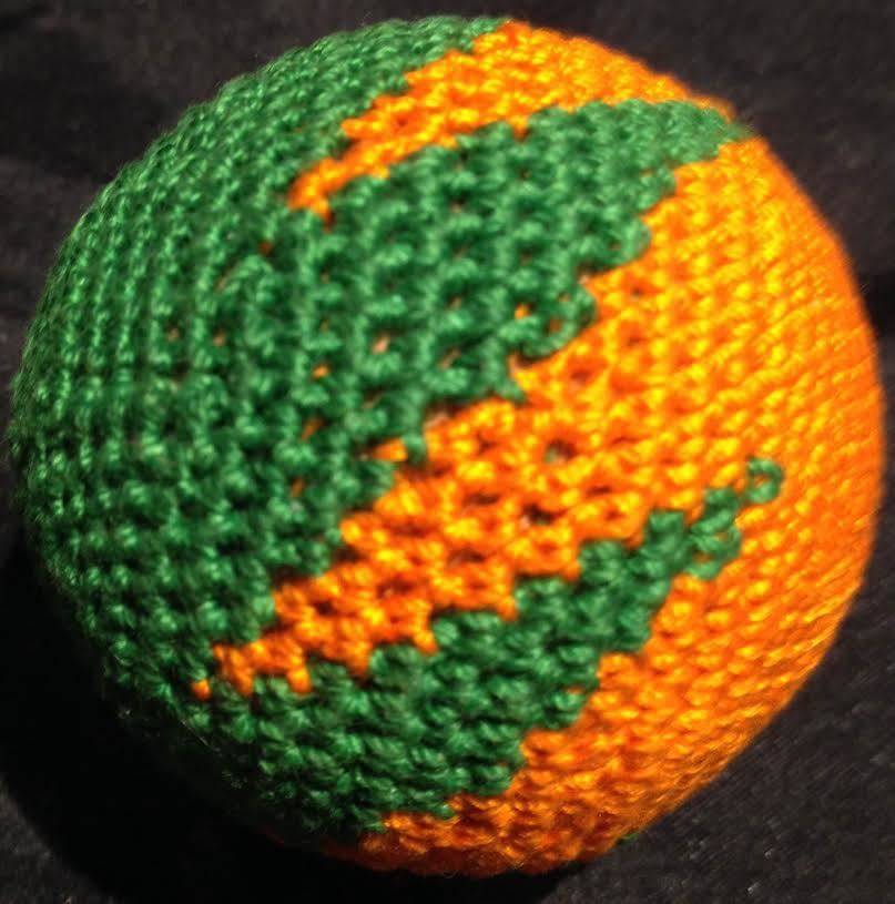 Load Ball, 2 inch - Zig Zag, Cork Orange/Green (M8)