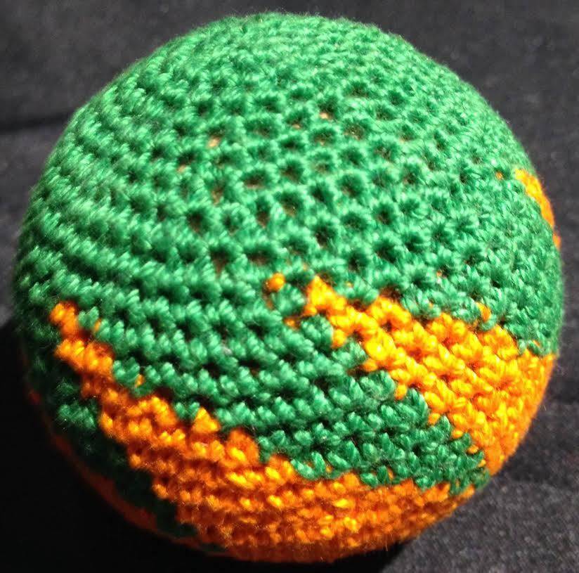 Load Ball, 2 inch - Zig Zag, Cork Orange/Green (M8)