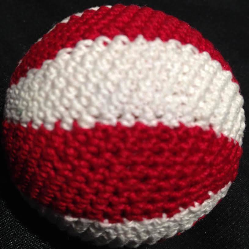 Load Ball, 2 inch - Swirl, Cork Red/White (M8)