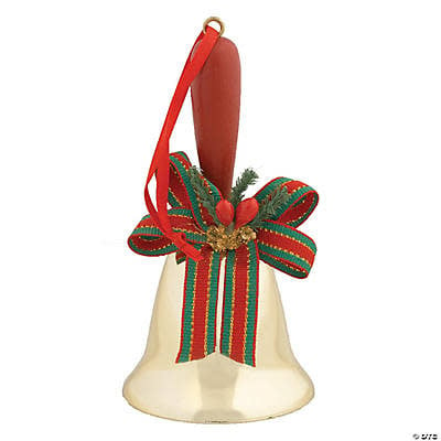 Santa Bell 5 inch Christmas Caroling Hand Bell