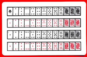 52 on 1 Card / 7 of Diamonds Double Sided by Royal EACH CARD