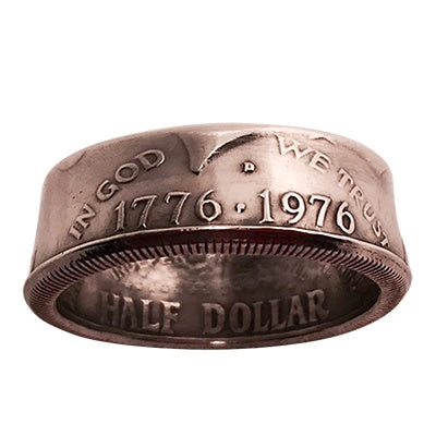 Genuine Half-Dollar Coin Ring, Size 14.0  by Diamond Jim Tyler