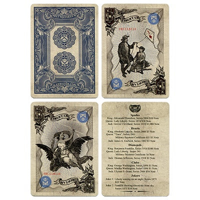 Bicycle Silver Certificate Deck by Gambler's Warehouse and King's Wild Project