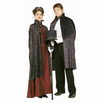 44 inch Velvet Cape, Black