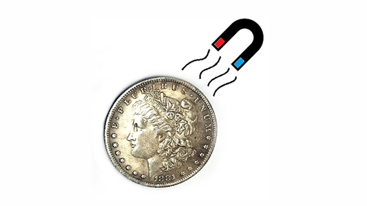 Steel Morgan Dollar Replica, 1 coin by Shawn Magic