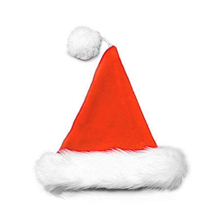 Santa Hat Velvet Plush Red