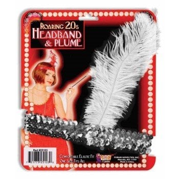 Roaring 20s Headband Silver