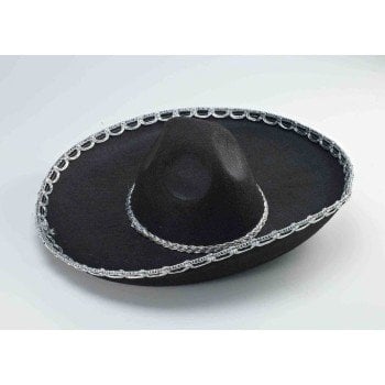 Black and Silver Sombrero