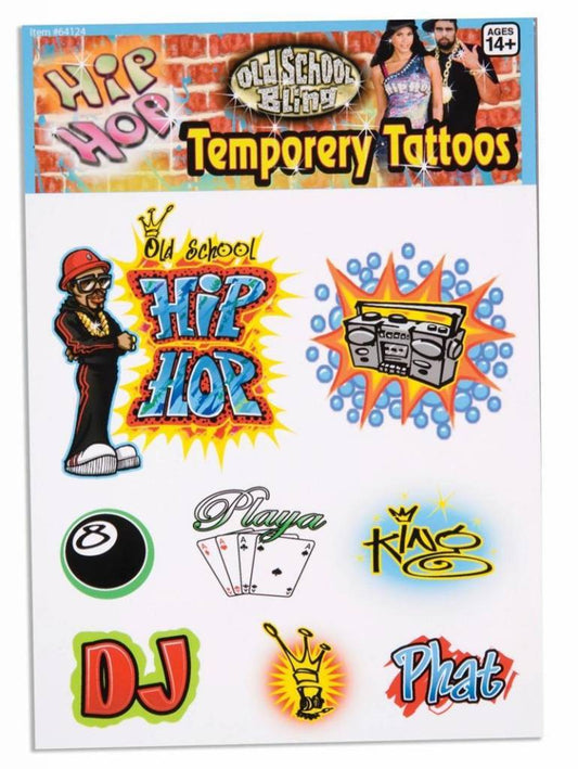 Hip Hop Temporary Tattoos