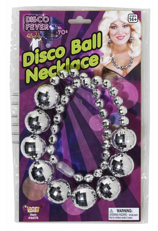 70's Disco Fever Disco Ball Necklace (C3)