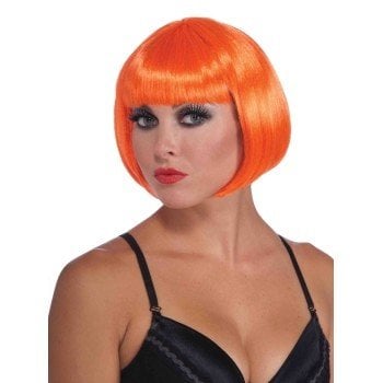 Neon Orange Bob Wig (361)