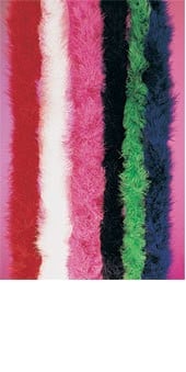 Marabou Boa Black With Purple Tinsel