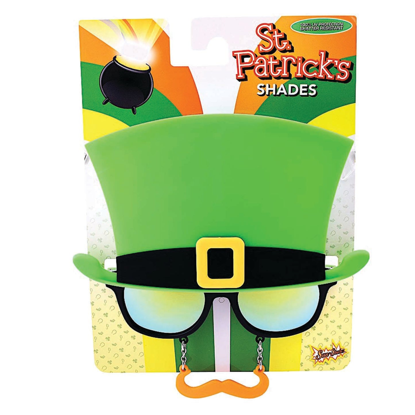 Sunglasses St. Patrick’s St. Day Green Top Hat Sunstaches