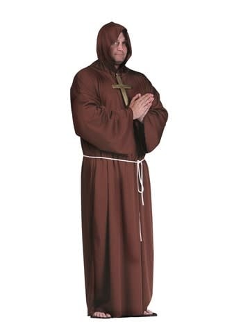 Super Deluxe Monk Robe, Brown - Adult XL