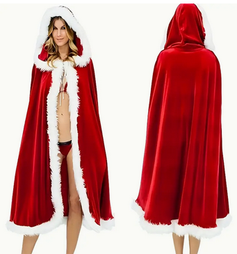 Hooded Christmas Cape