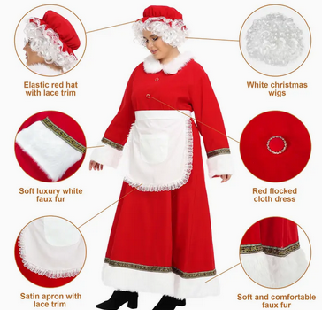 Mrs. Claus 5 Piece Size Med