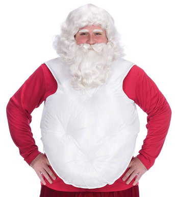 Santa Belly Suit Stuffer - White