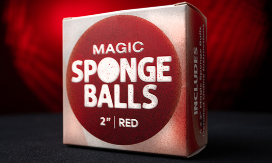 Magic Sponge Balls 4PK RED 2 inch by Murphys Magic