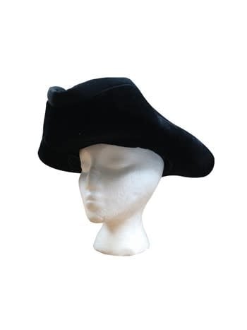 Hat Caribbean Pirate Black Velvet