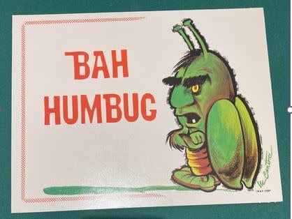 Vintage Nap Plaques Bah Humbug by Vic Cantone