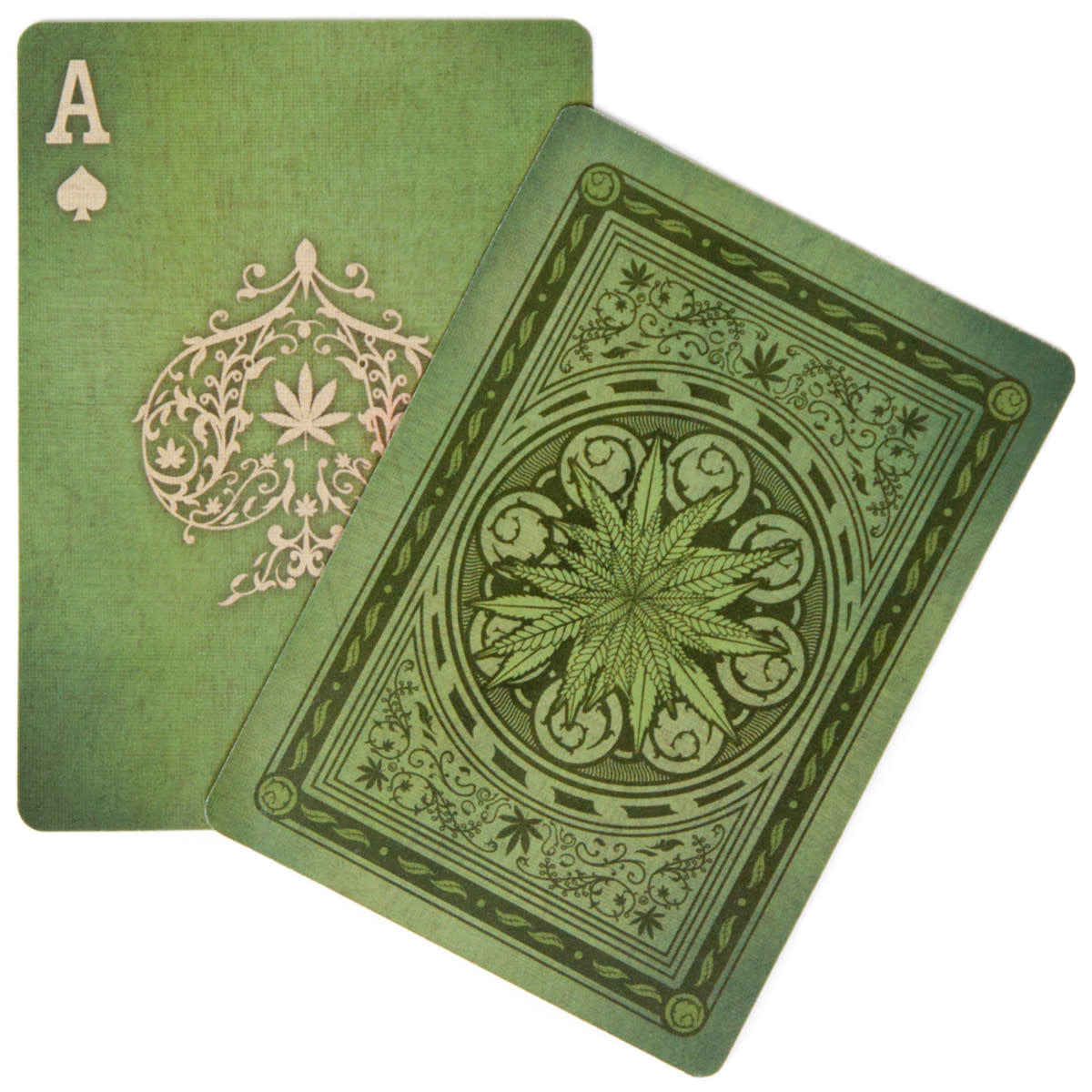 Aces High Green Playing Cards