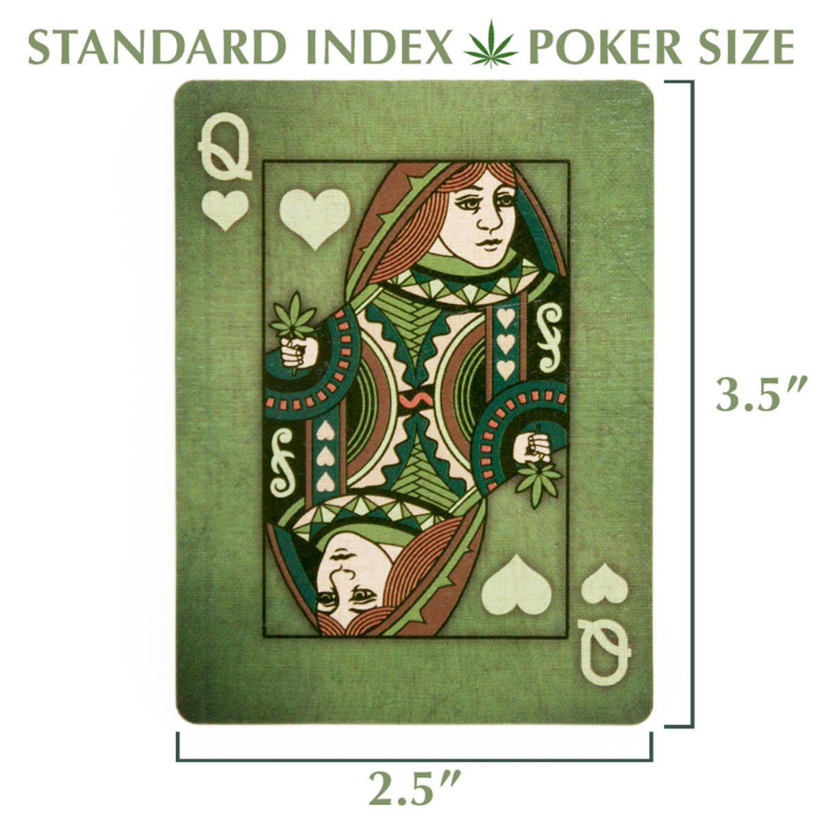 Aces High Green Playing Cards