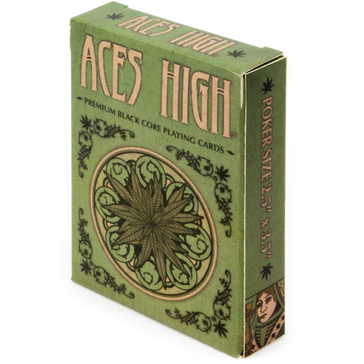 Aces High Green Playing Cards