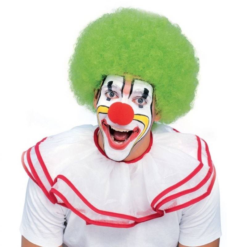 Deluxe Green Clown Afro Wig