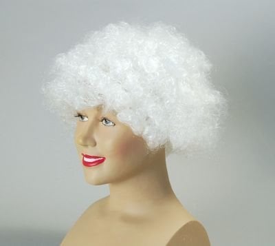 Afro Bargain White Wig