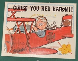 Vintage Nap Plaques Curse You Red Baron by Vic Cantone