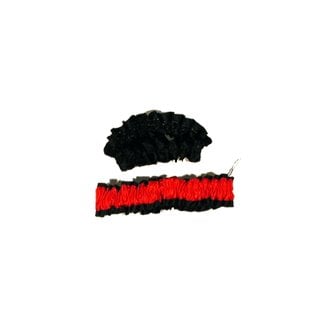 Garter / Armband - Pair Red And Black (C14)