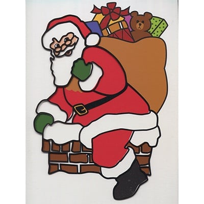 Instant Art Insert, Santa In Chimney by Ickle Pickle Products