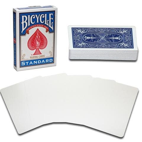 Blank Face Bicycle Cards - Blue (M10)