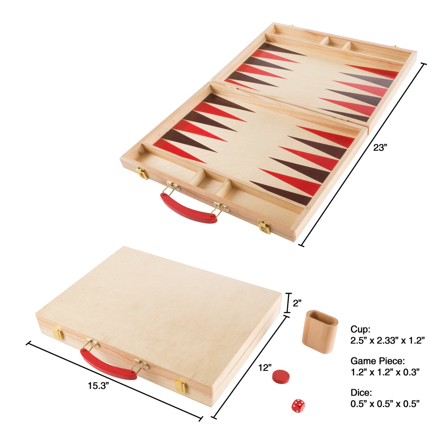 Backgammon Game Set - Wooden (345)