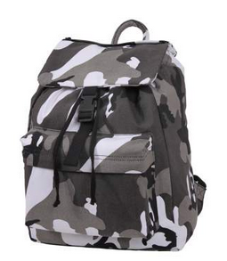 Canvas Daypack Backpack - City Camo