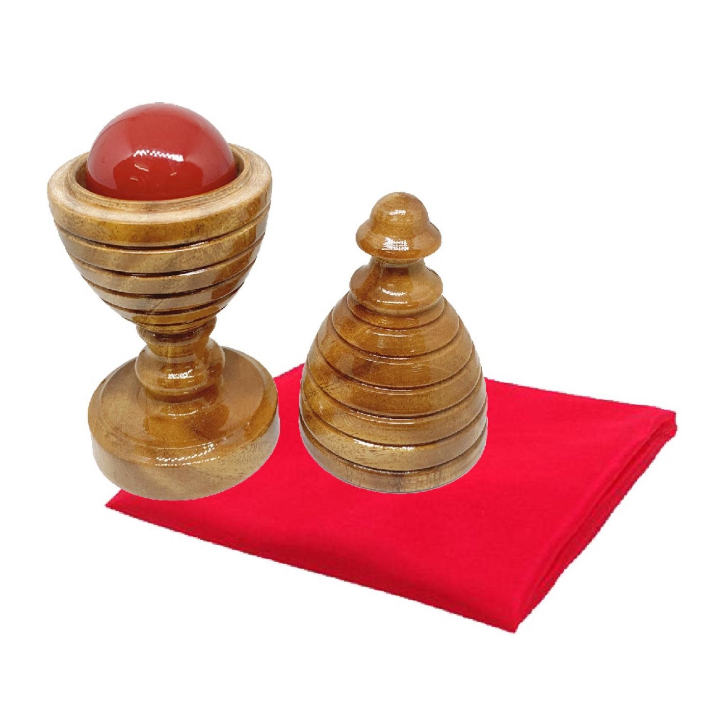 Ball And Silk Vase,  Wood by The Essel Magic