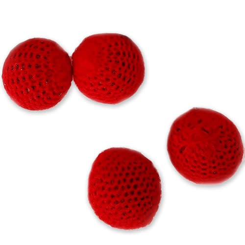 Crocheted Balls Economy 1 inch Set of 4